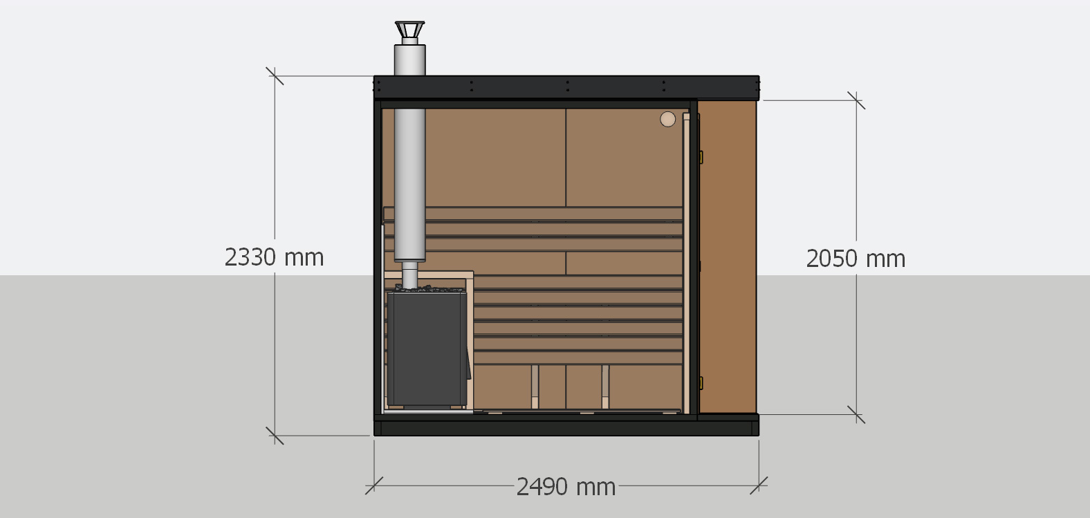 Modulinė pirtis Ainara A Modelis