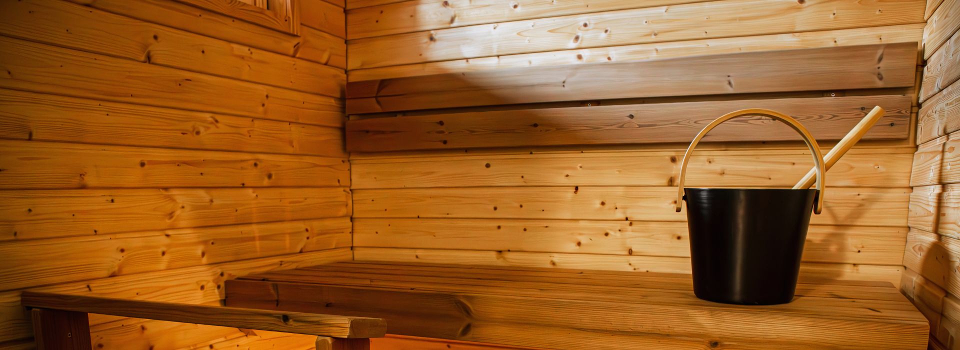 mała sauna ogrodowa