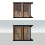 sauna modułowa Ainara A mini B mini wymiary