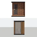 sauna Ainara A MINI wymiary